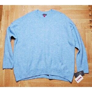 Vince Camuto Blue Heather Knit Pullover Sweater Women's Size M NWT